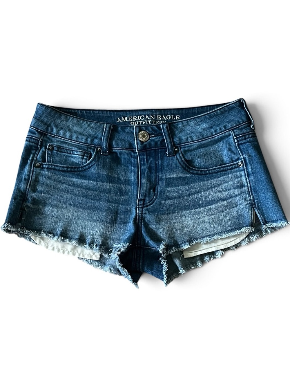 American Eagle Outfitters Denim Cutoff Shorts - Frayed Hem - Size 4